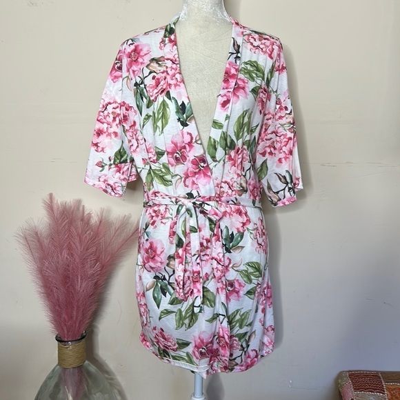 Show me your mumu • floral tie waist robe - Picture 1 of 6
